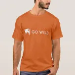 Go Wild Modern design dark t-shirt
